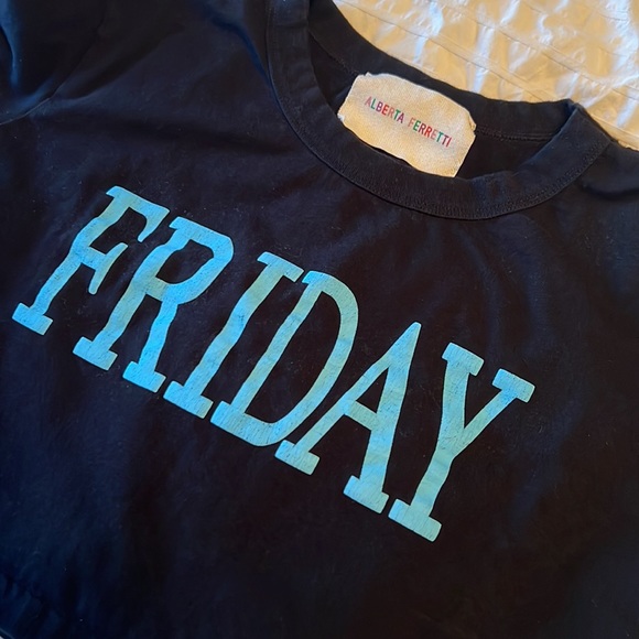 ALBERTA FERRETTI cropped Friday t-shirt - Picture 3 of 3